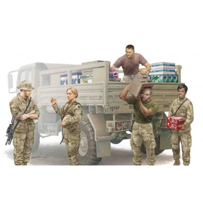 MODERN US SOLDIERS - Logistics Supply - 1/35 SCALE - TRUMPETER 00429